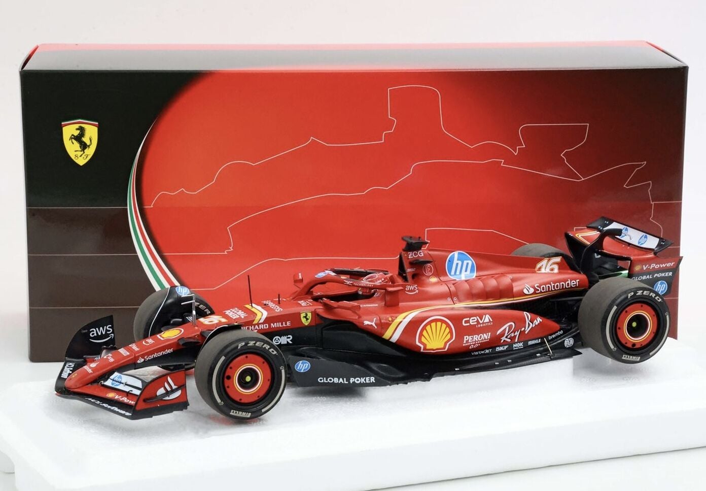 1:18 Ferrari SF-24 Charles Leclerc US GP Winner 2024 - BBR Models