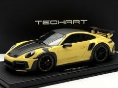 1:18 Porsche 911 992 GT Street R Yellow with Showcase - Techart
