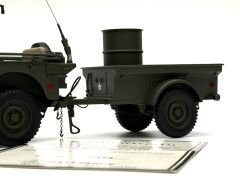 1:18 WILLYS Jeep with Trailer US Army 1941 74016 - Autoart Signature