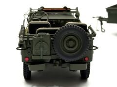 1:18 WILLYS Jeep with Trailer US Army 1941 74016 - Autoart Signature