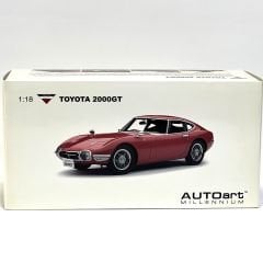 1:18 Toyota 2000 GT Coupe Upgraded 1967 Red - Autoart