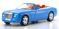 1:18 Rolls-Royce Phantom Drophead Coupe 2007 Light Blue - Kyosho