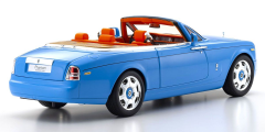 1:18 Rolls-Royce Phantom Drophead Coupe 2007 Light Blue - Kyosho