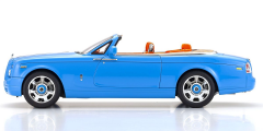 1:18 Rolls-Royce Phantom Drophead Coupe 2007 Light Blue - Kyosho