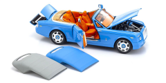 1:18 Rolls-Royce Phantom Drophead Coupe 2007 Light Blue - Kyosho