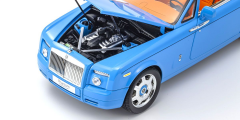 1:18 Rolls-Royce Phantom Drophead Coupe 2007 Light Blue - Kyosho