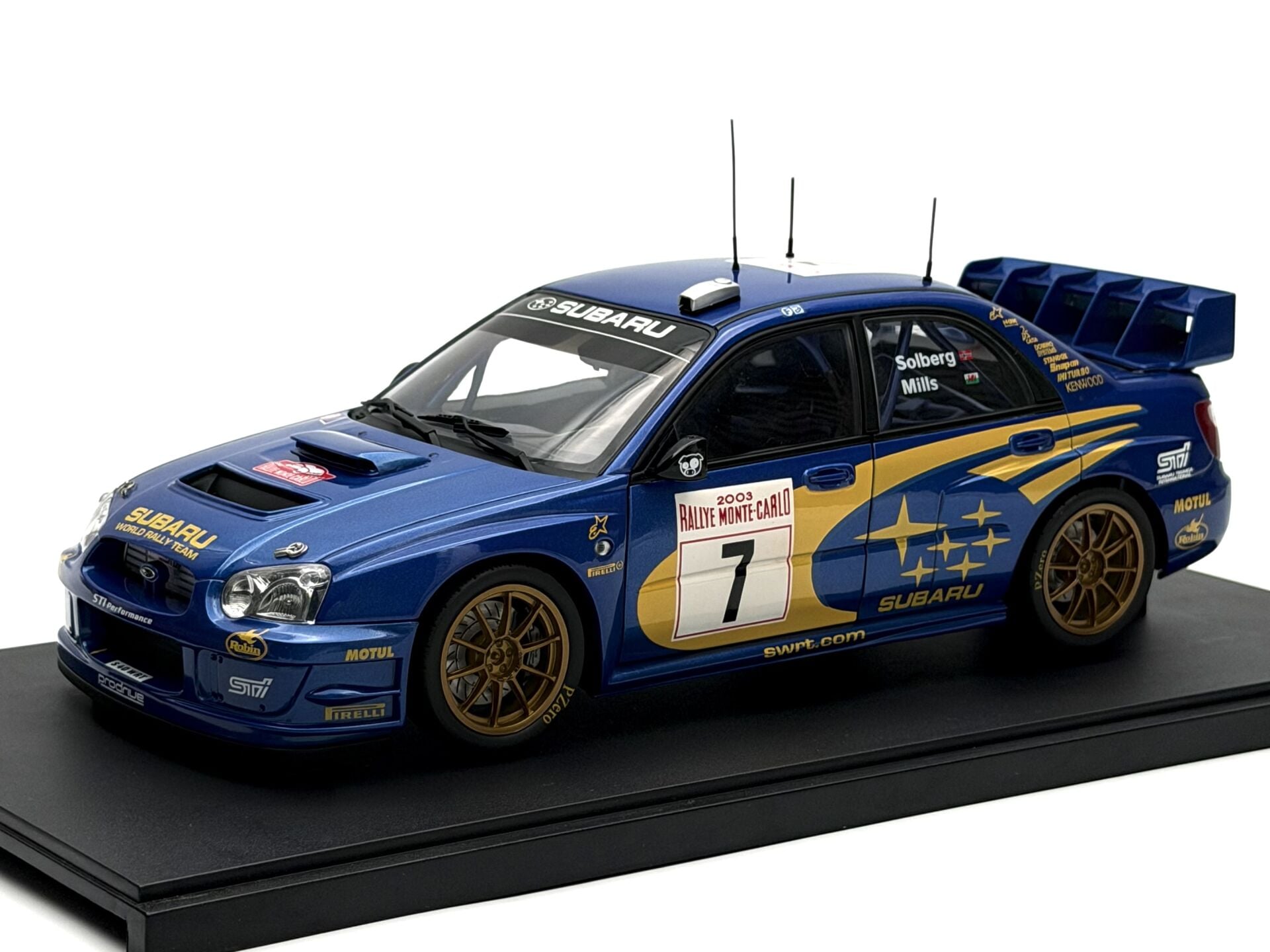 1:18 Subaru New Age Impreza 2003 Monte Carlo #7 Solberg - Autoart