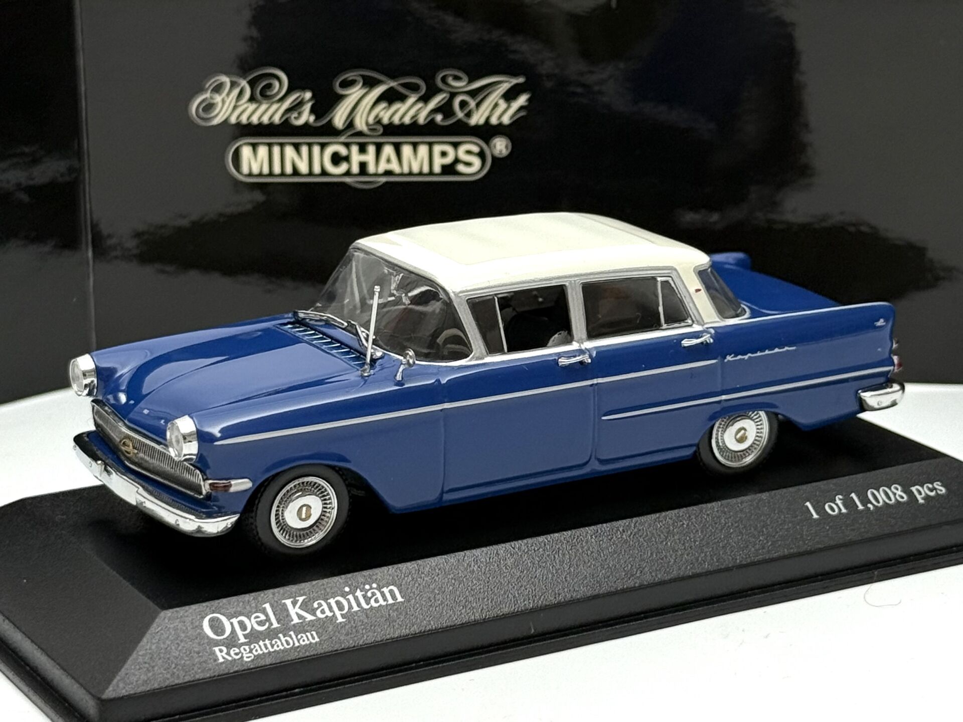 1:43 Opel Kapitan 1959 Blue - Minichamps