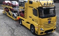 1:18 Mercedes-Benz Actros + Car Transporter ADAC  - NZG