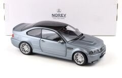 1:18 BMW M3 CSL E46 Coupe 2003 Grey Met - Norev