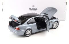 1:18 BMW M3 CSL E46 Coupe 2003 Grey Met - Norev