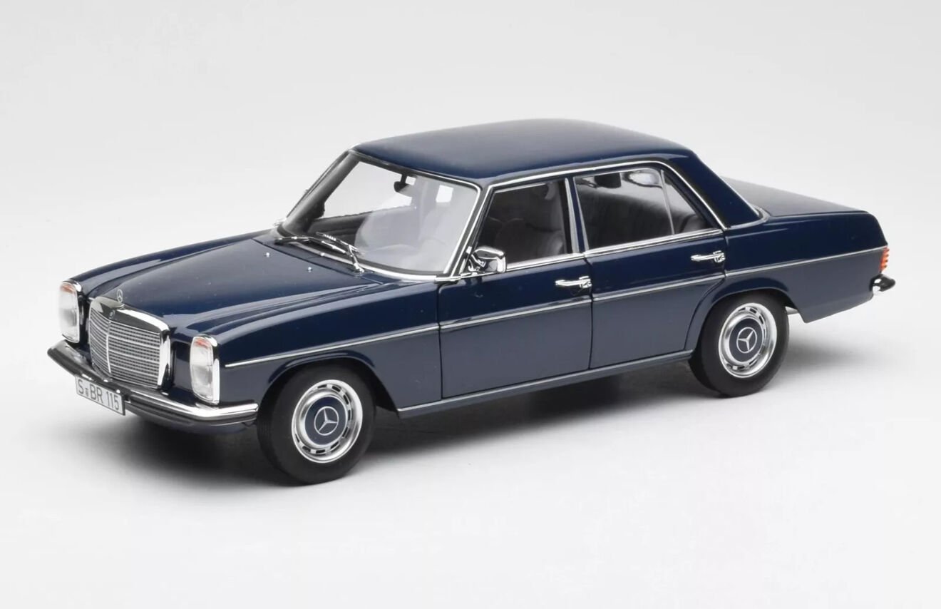 1:18 Mercedes-Benz 200 W115 Midnight Blue 1973 - Norev