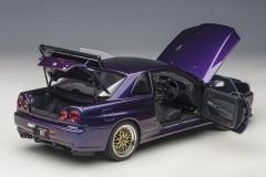 1:18 Nissan Skyline GT-R R34 V Spec II MNP BBS Wheels  - Autoart