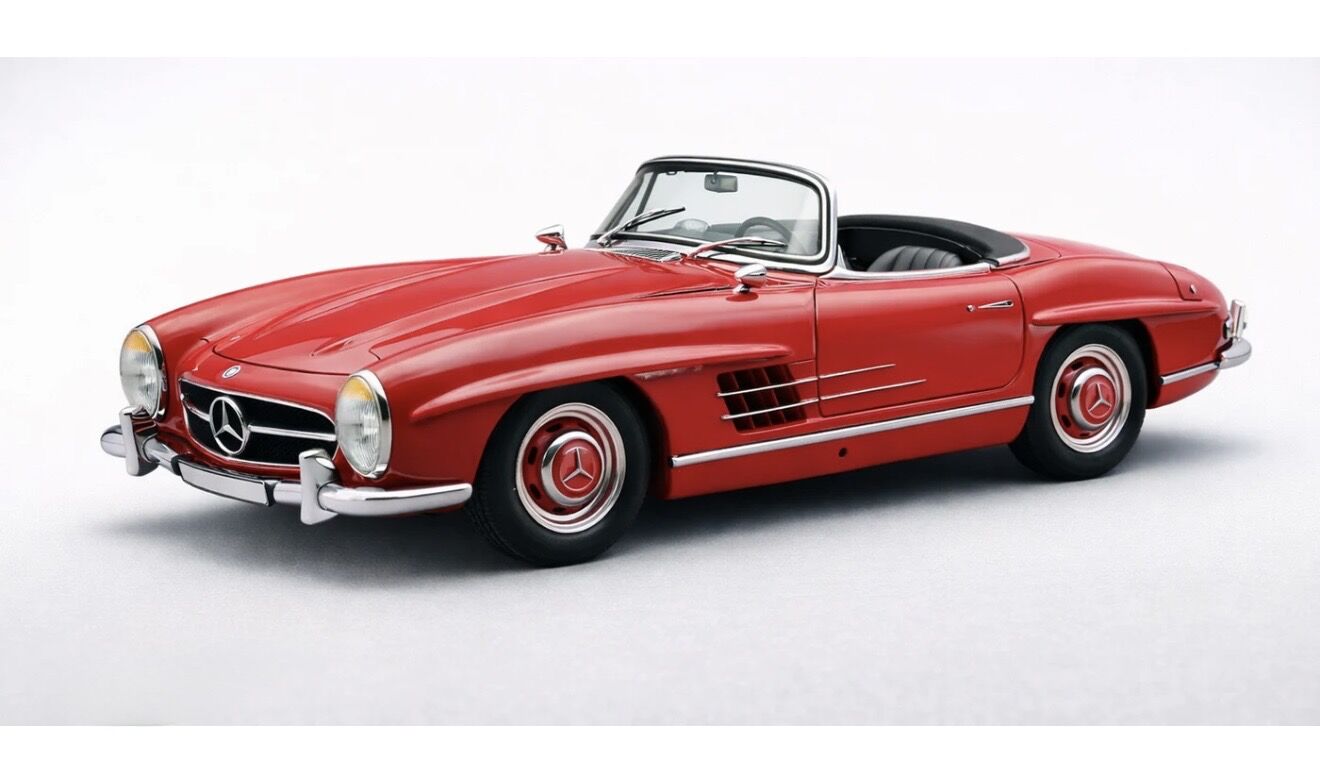 1:18 Mercedes-Benz 300 SL Roadster W198 II 1957 Red - CMC