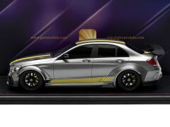 1:18 Mercedes-Benz C63s Darwin Pro Widebody Grey - GLM Models