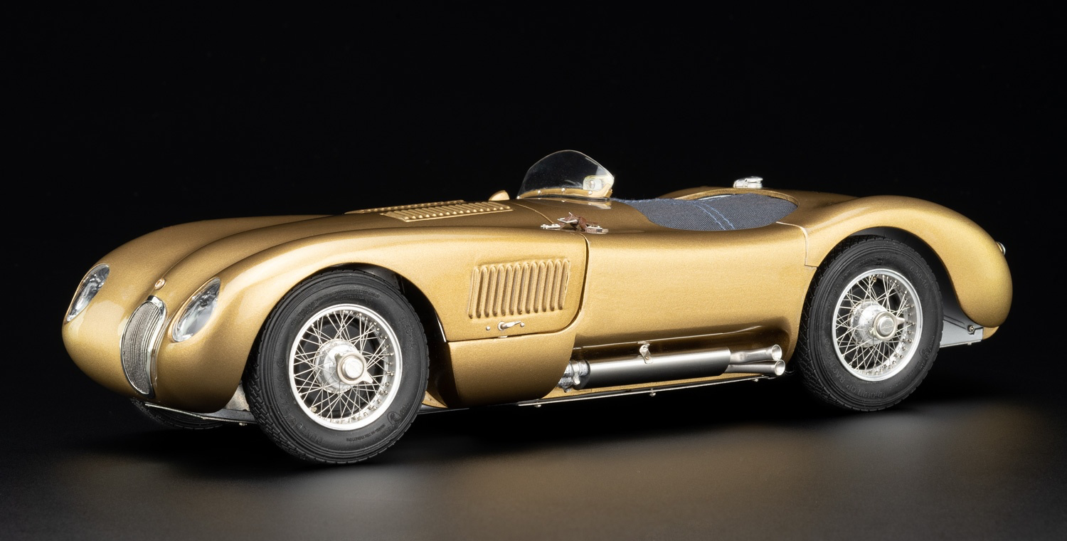 1:18 Jaguar C-Type US Version 25th Anniversary Gold - CMC