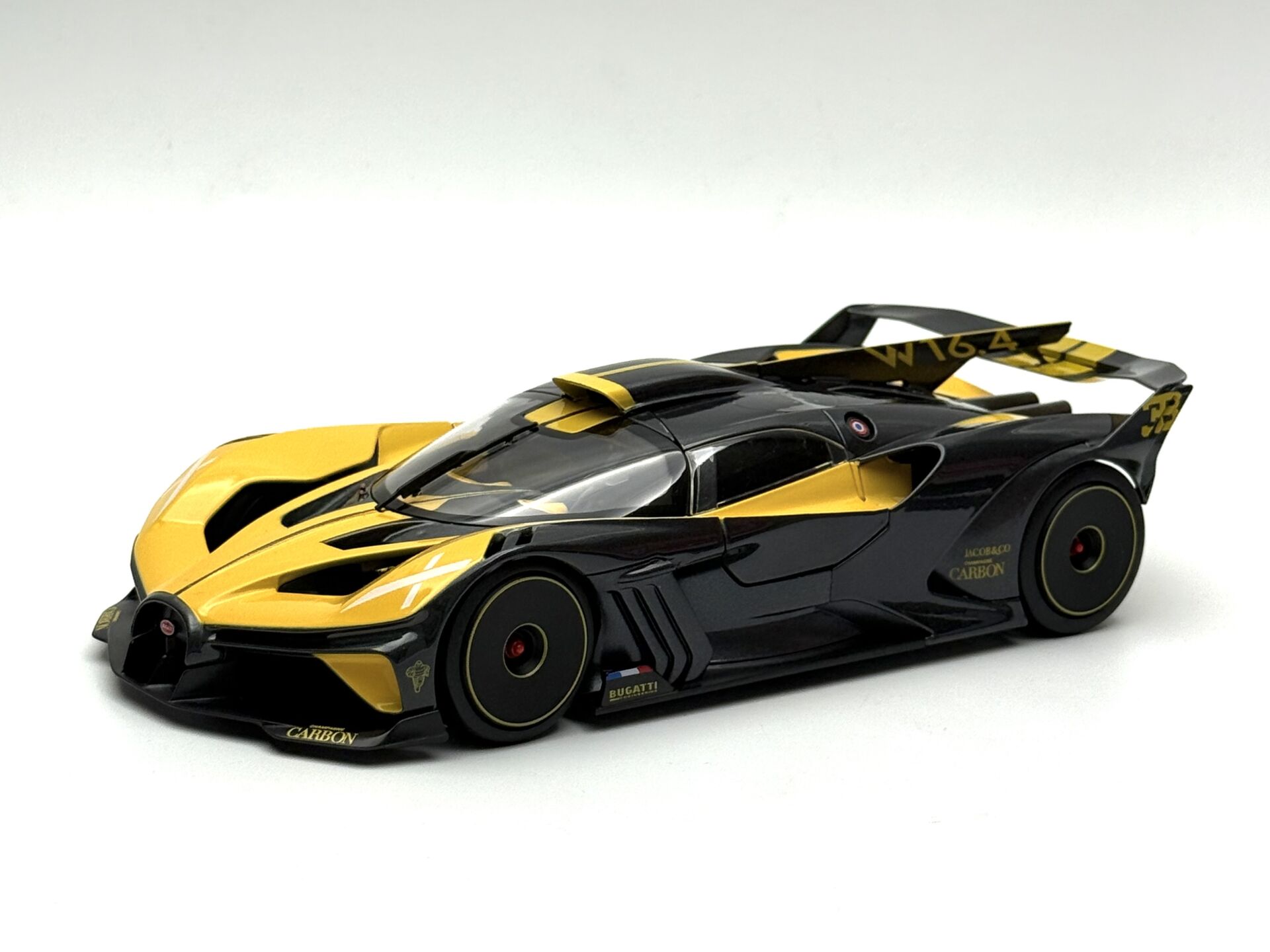 1:18 Bugatti Bolide Yellow/Black 2020 - Burago