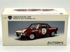 1:18 Lancia Fulvia 1.6 HF Winner San Remo Rally 1972 - Autoart