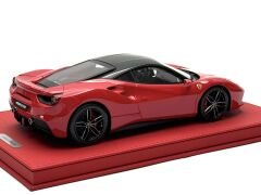 1:18 Ferrari 488 GTB Geneve Auto Show Rosso Corsa - BBR DeLuxe