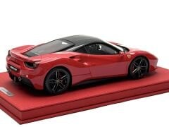 1:18 Ferrari 488 GTB Geneve Auto Show Rosso Corsa - BBR DeLuxe