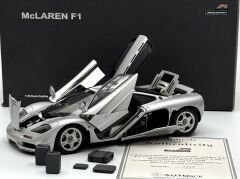 1:18 McLaren F1 Short Tail Road Car Magnesium Silver 76001 - Autoart