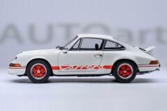 1:18 Porsche Carrera RS 2.7 Grand Prix White/Red 1973 - Autoart