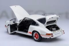 1:18 Porsche Carrera RS 2.7 Grand Prix White/Red 1973 - Autoart