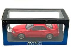 1:18 Nissan Skyline GT-R R34 Active Red Diecast 1000 - Autoart