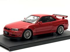 1:18 Nissan Skyline GT-R R34 Active Red Diecast 1000 - Autoart