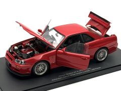 1:18 Nissan Skyline GT-R R34 Active Red Diecast 1000 - Autoart