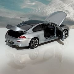 1:18 BMW M6 E63 Coupe Silver - Kyosho
