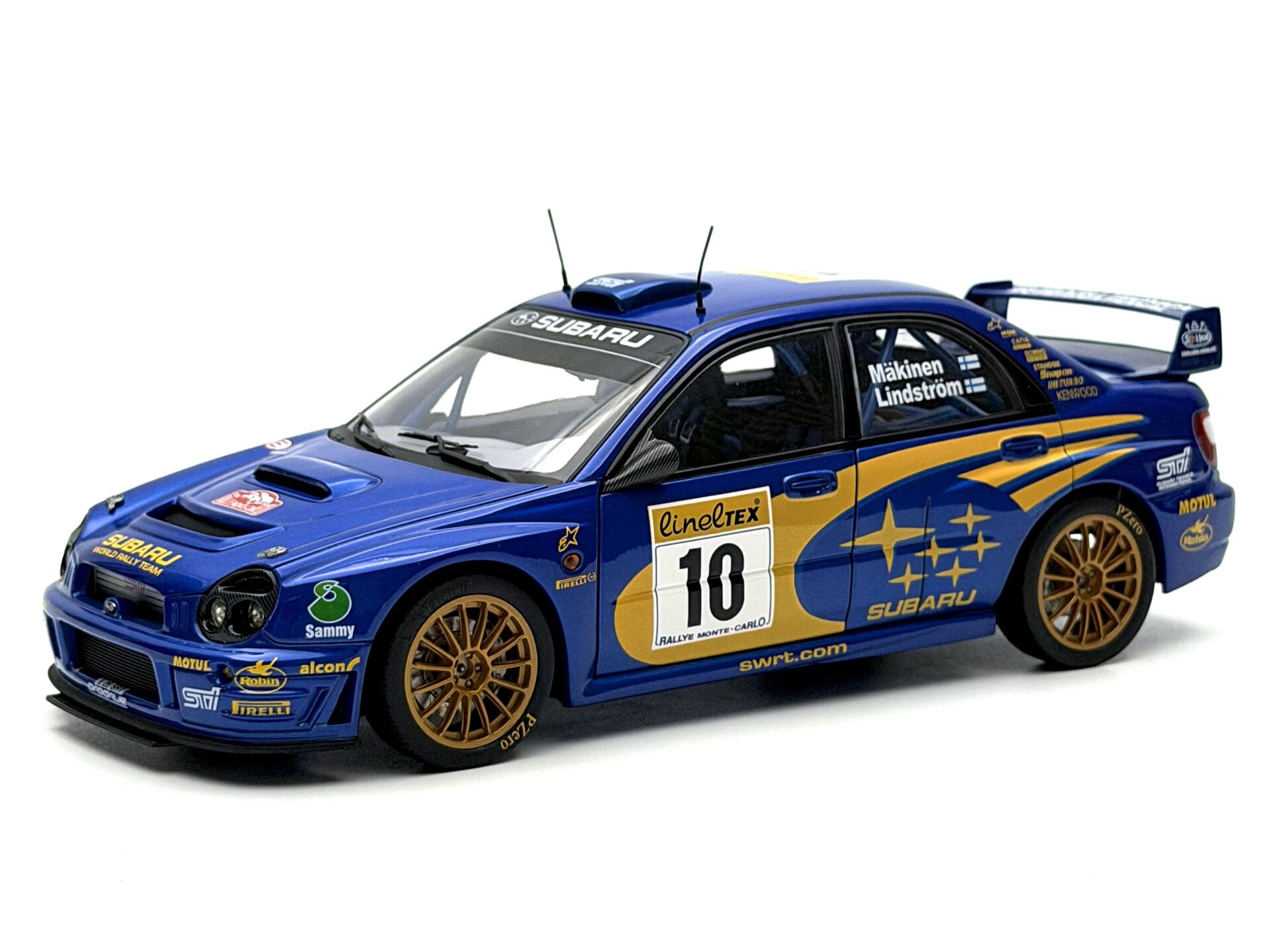 1:18 Subaru Impreza 2002 Monte Carlo Winner Makinen - Autoart