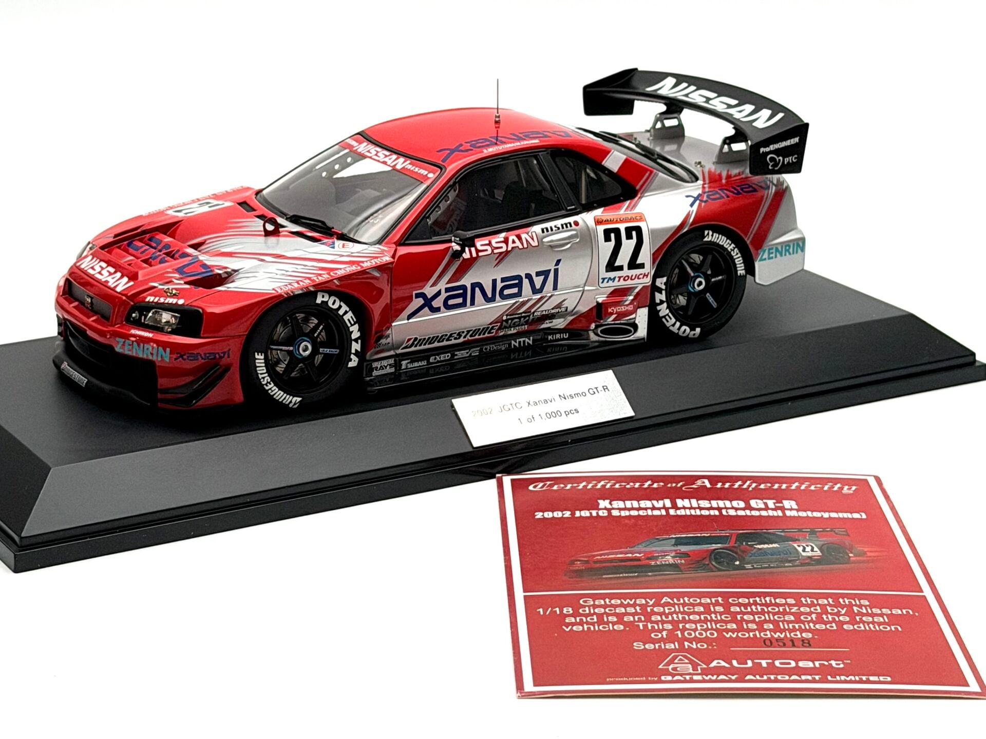 1:18 Nissan Skyline R34 Xanavi Special Edition - Autoart