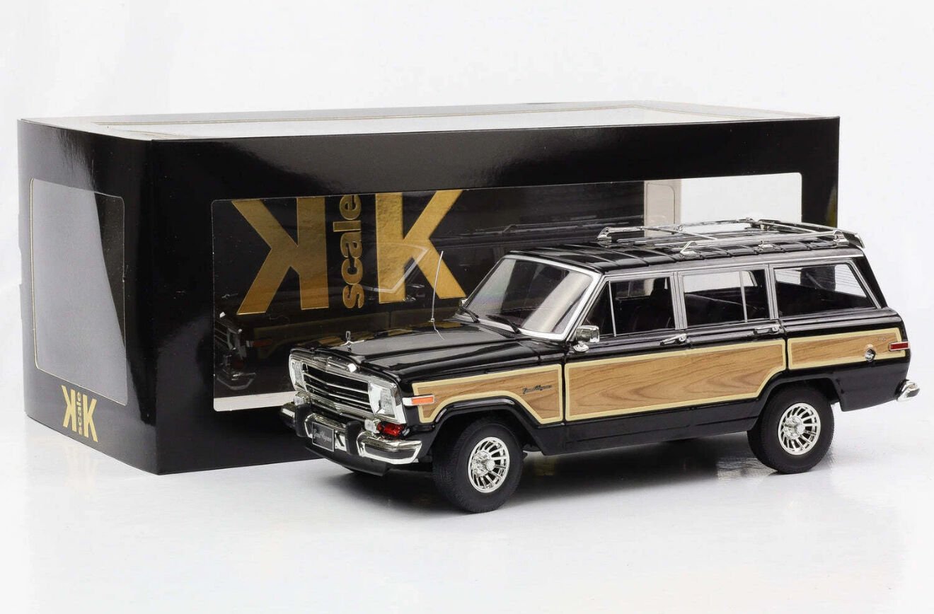 1:18 Jeep Grand Wagoneer 1989 Black - KK Scale