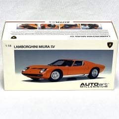 1:18 Lamborghini Miura SV 1971 Silver Wheels - Autoart