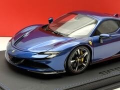 1:18 Ferrari SF90 Spider 1000 HP Closed Roof Elettrico Blue - BBR
