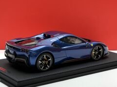 1:18 Ferrari SF90 Spider 1000 HP Closed Roof Elettrico Blue - BBR