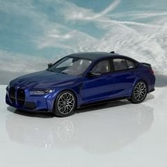 1:18 BMW M3 Competition G80 Portimao Blue Met - Truescale