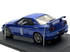 1:18 Nissan Skyline GT-R R34 1999 Blue - Autoart