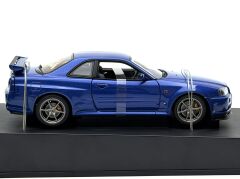 1:18 Nissan Skyline GT-R R34 1999 Blue - Autoart