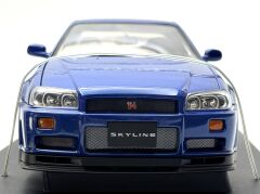 1:18 Nissan Skyline GT-R R34 1999 Blue - Autoart