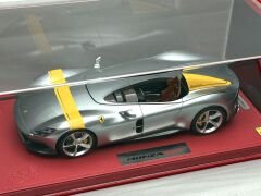 1:18 Ferrari Monza SP1 Paris Auto Show 2018 Silver - BBR
