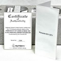 1:18 Porsche 911 GT1 24H Le Mans 1997 Mobil 1 - Autoart