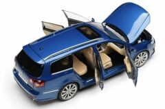1:18 Volkswagen Passat R36 Wagon 2009 Blue - NZG