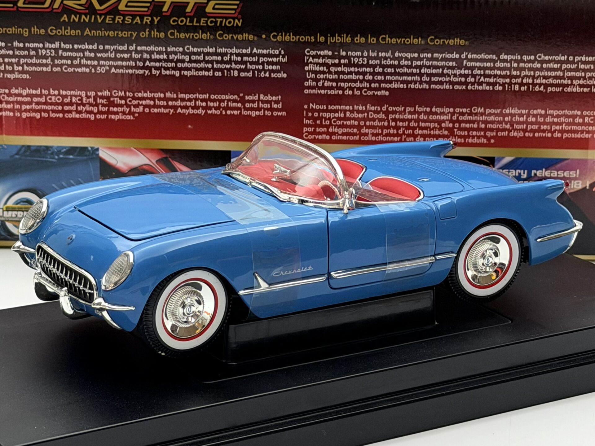 1:18 Chevrolet Corvette C1 1954 Blue - American Muscle ERTL