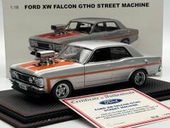 1:18 Ford XW Falcon GTHO Street Machine Silver - Autoart