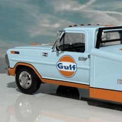 1:18 Ford F-350 Ramp Truck Gulf Racing Team - ACME