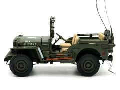 1:18 WILLYS Jeep with Trailer US Army 1941 74016 - Autoart Signature