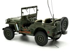 1:18 WILLYS Jeep with Trailer US Army 1941 74016 - Autoart Signature