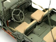 1:18 WILLYS Jeep with Trailer US Army 1941 74016 - Autoart Signature